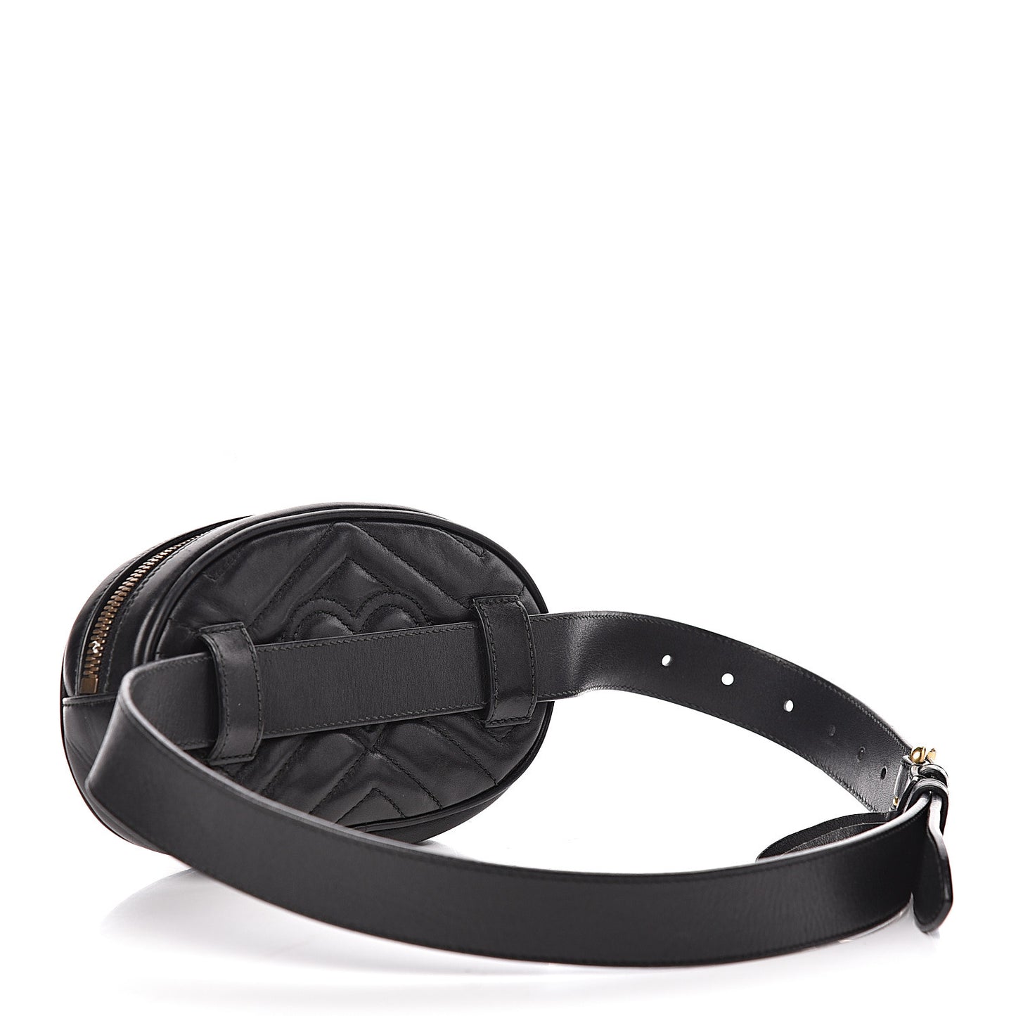 Calfskin Matelasse GG Marmont Belt Bag 85 34 Black