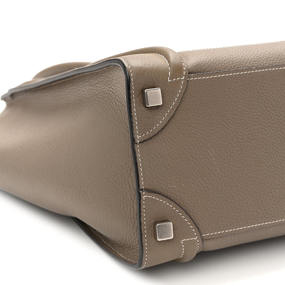 Drummed Calfskin Micro Luggage Souris
