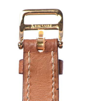Hermes Stainless Steel Courchevel 20mm Kelly Cadena Quartz Watch Gold 5 of 5