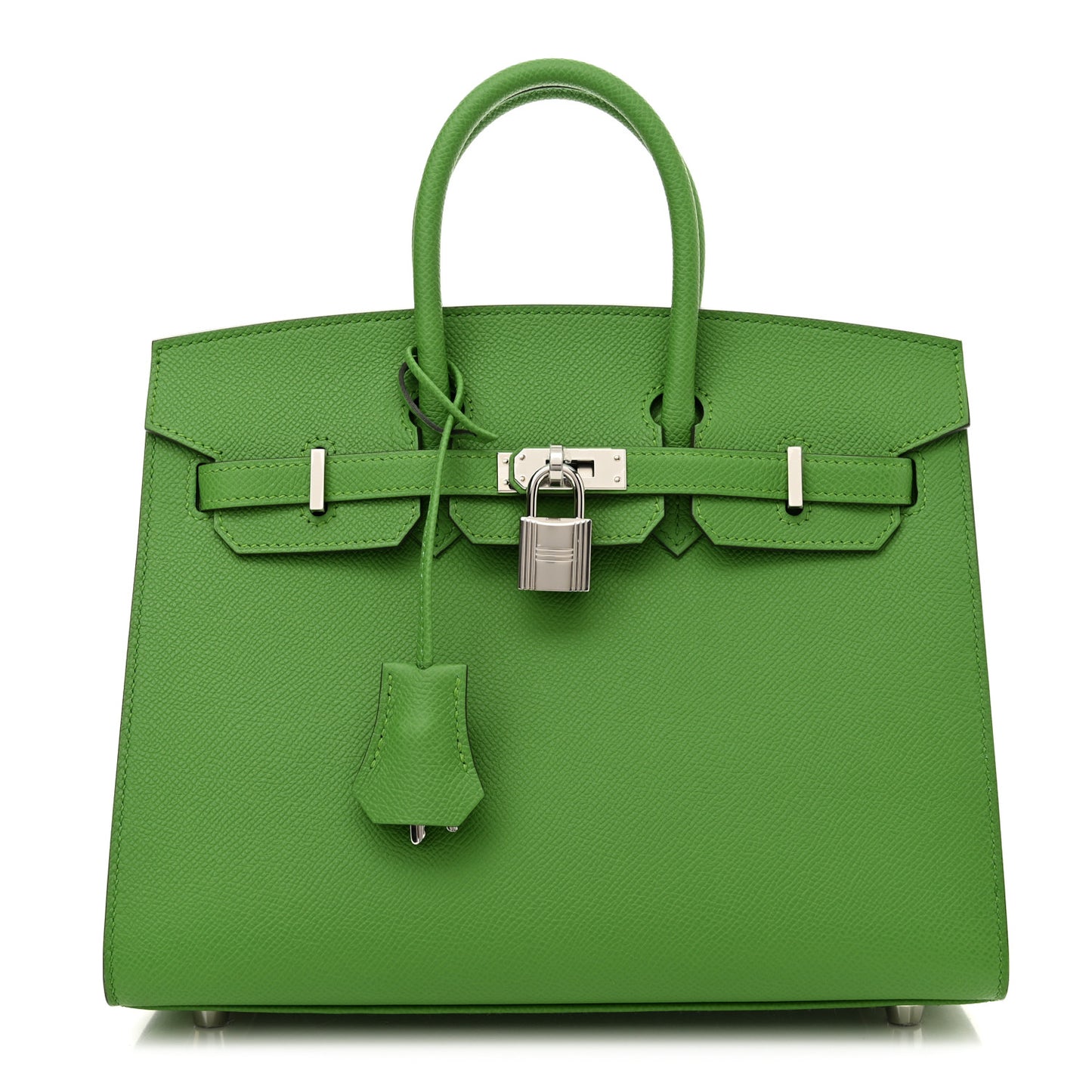 Epsom Birkin Sellier 25 Vert Yucca