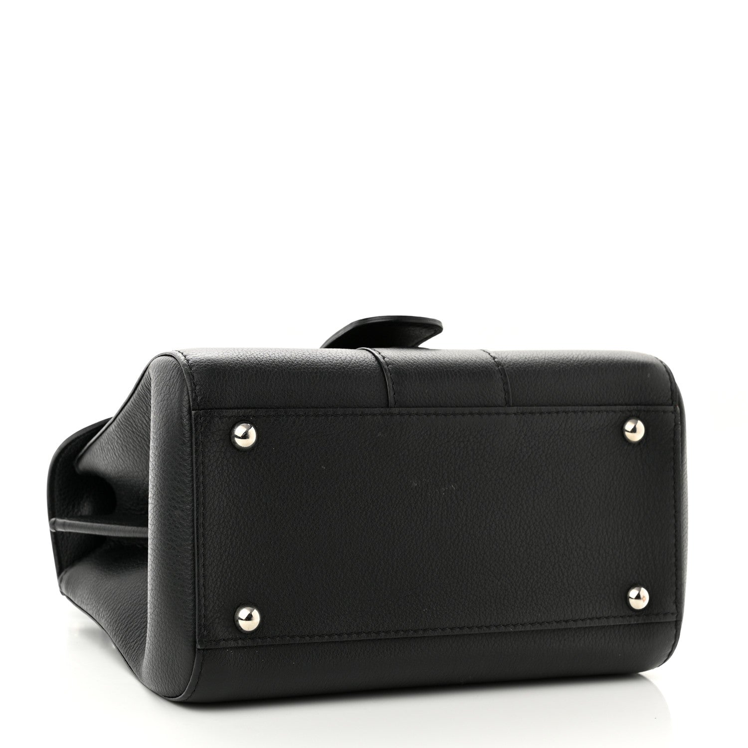 Delvaux Grained Calfskin Mini Brillant Satchel Black 3 of 11