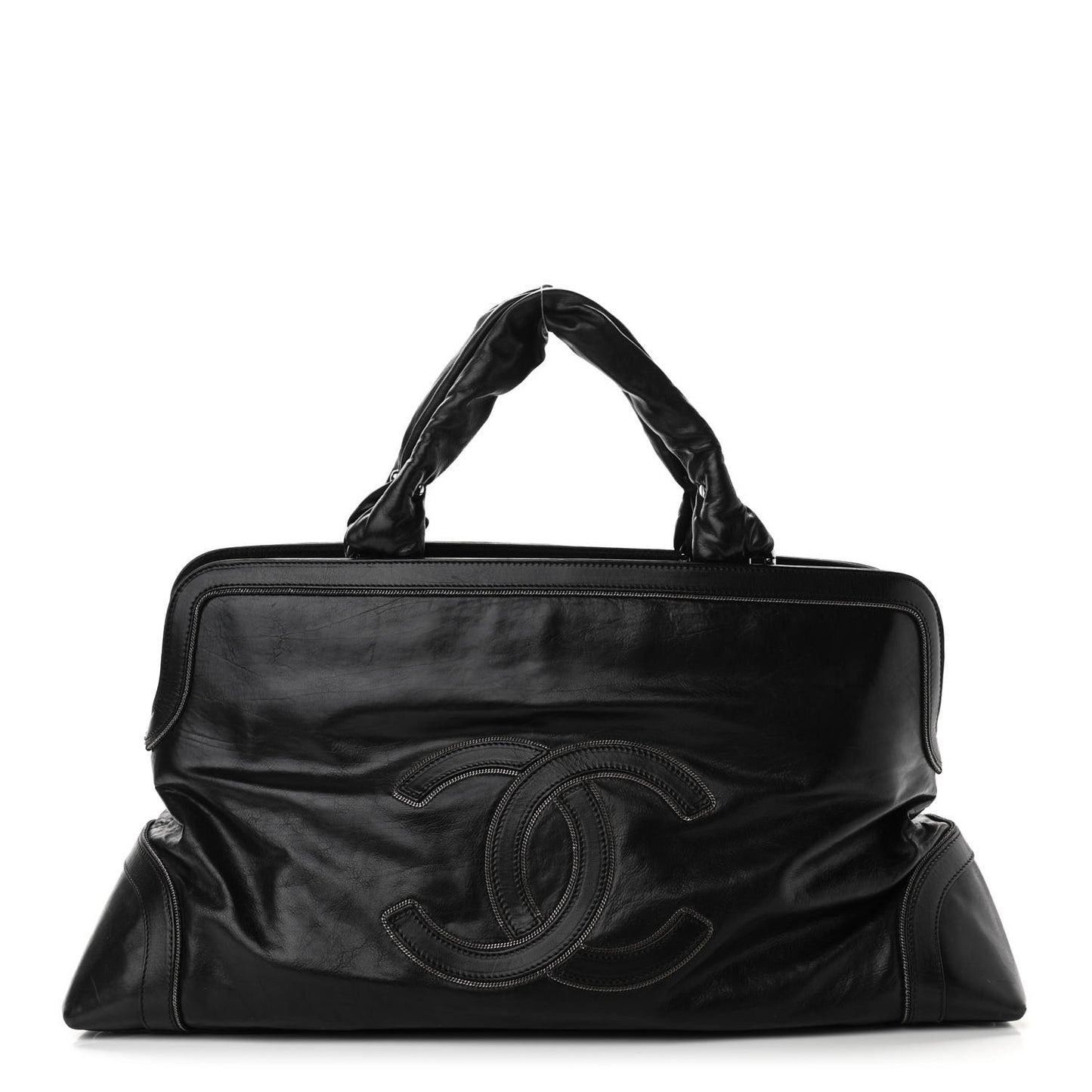 Lambskin East West Soho Shopper Black