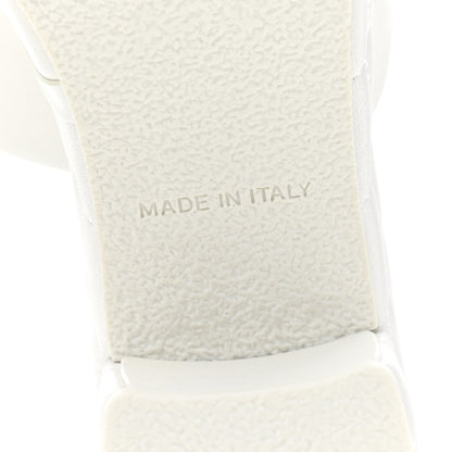 Chanel Lambskin Quilted CC Platform Mules 38 White 7 of 10