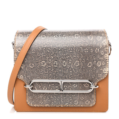 Hermes Evercolor Lizard Mini Sac Roulis Caramel Ombre 1 of 9