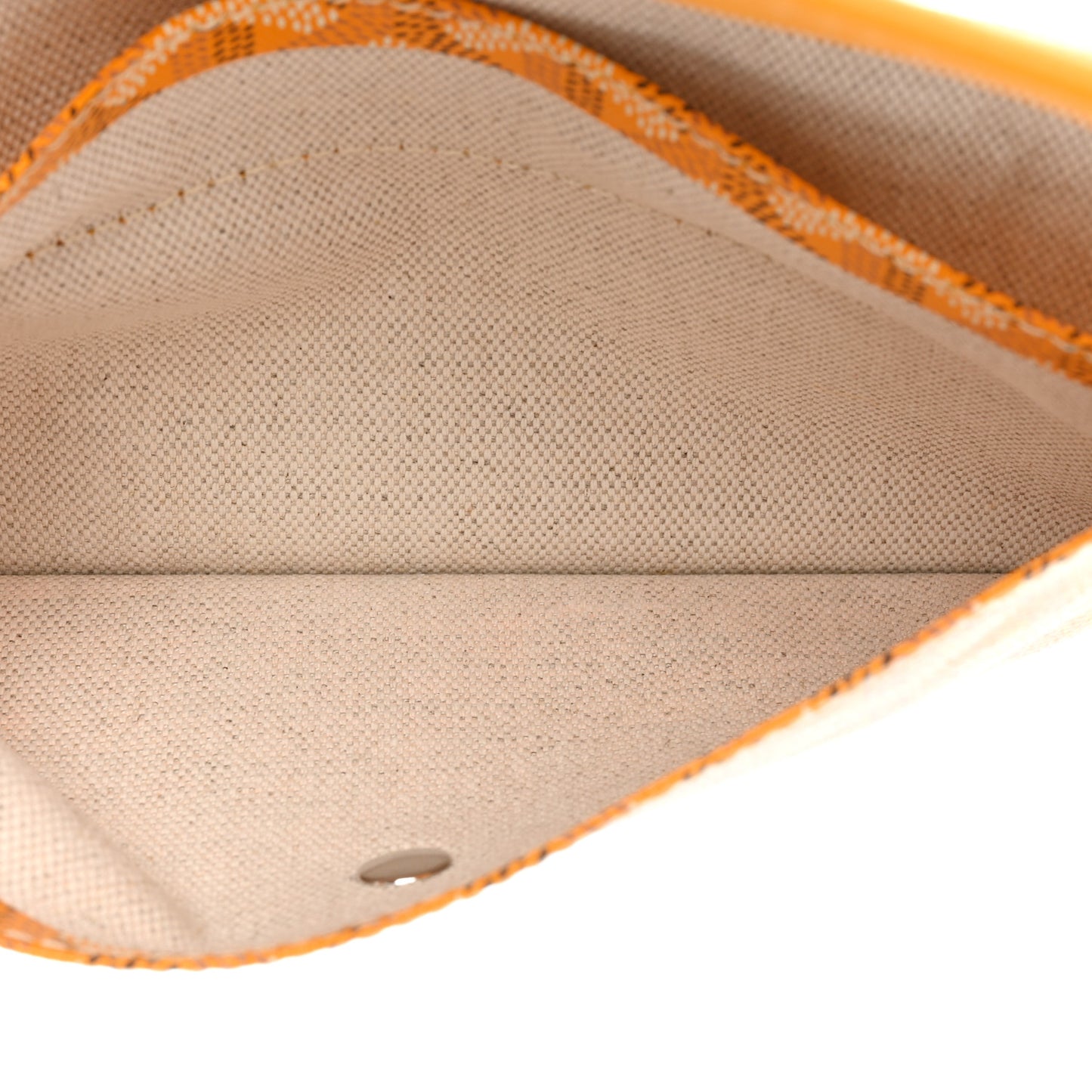 Goyardine Pouch Yellow