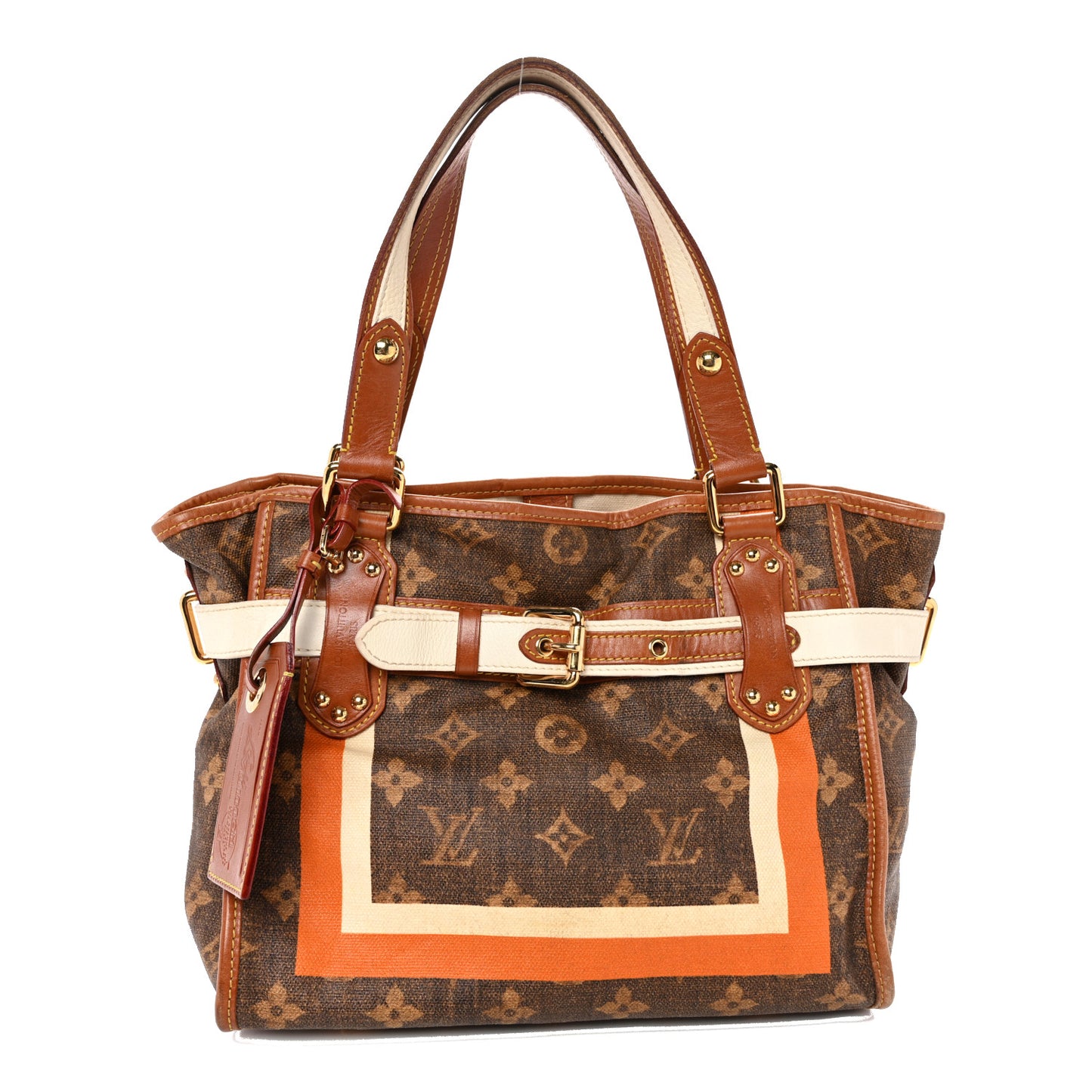 Monogram Rayures Tisse Sac PM