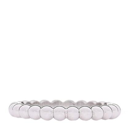 Van Cleef & Arpels 18K White Gold Small Perlee Ring 53 6.5 3 of 6