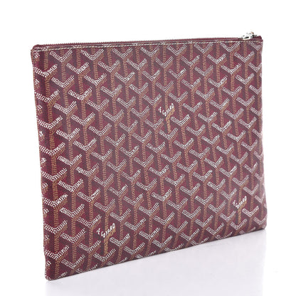 Goyard Goyardine Senat Pochette MM Burgundy 3 of 7