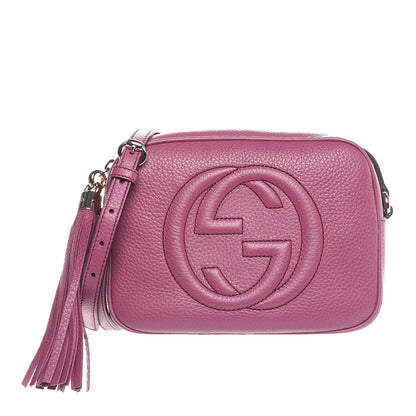 Gucci Pebbled Calfskin Small Soho Disco Bag Peonia Flower 1 of 7