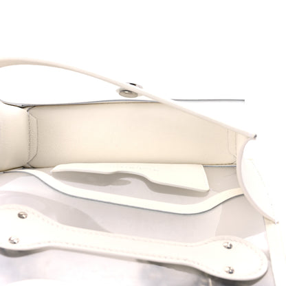 Alexander McQueen Calfskin Polyurethane Mini Jeweled Knuckle Satchel Clear White 4 of 18