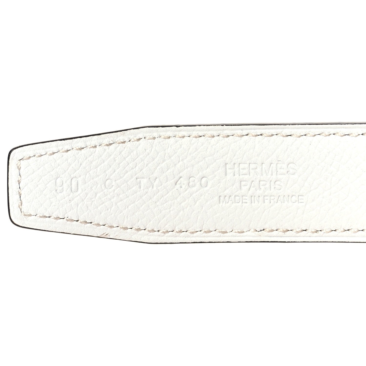 Hermes Epsom Swift 24mm Mini Constance H Belt 90 36 White Etoupe 3 of 5