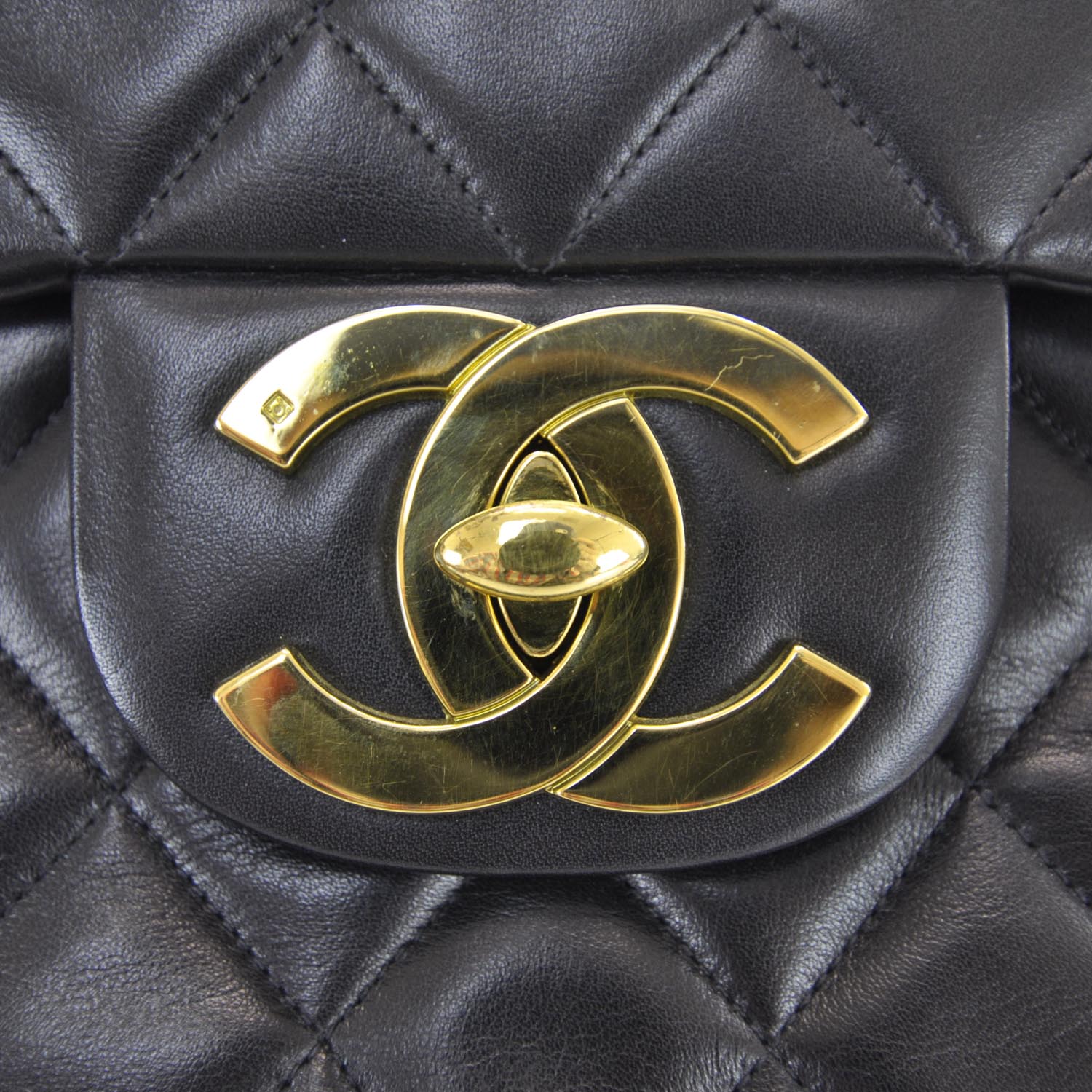 Chanel Lambskin XL Jumbo Flap Black 8 of 12