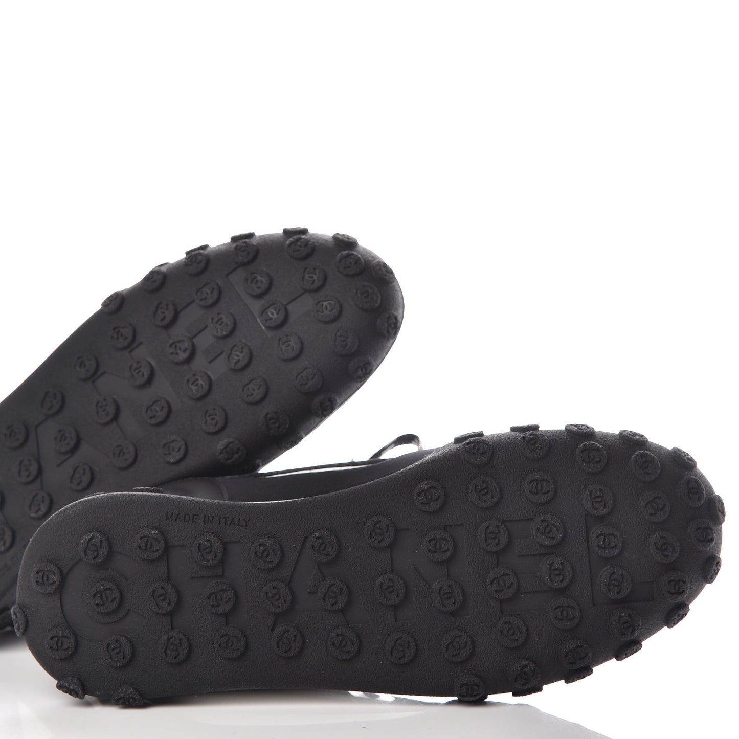 Calfskin Mesh Lycra Sneakers 38 Black