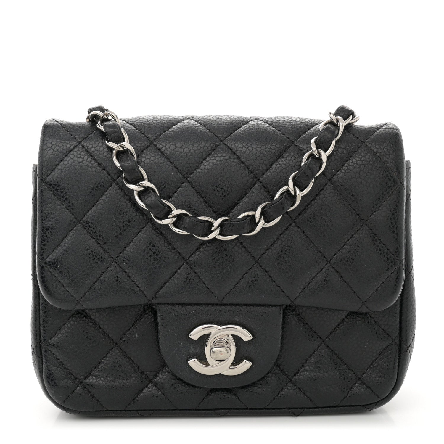 Chanel Caviar Quilted Mini Square Flap Black 1 of 12