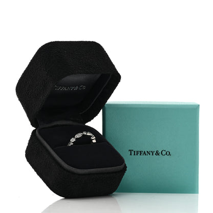 Tiffany Platinum Diamond Jazz Band Ring 50 5.25 5 of 5
