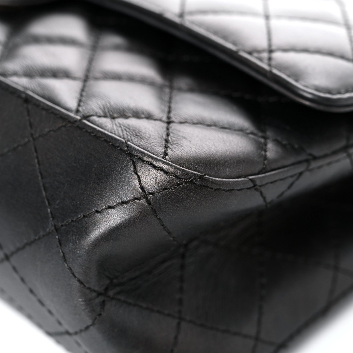 Chanel Metallic Calfskin Quilted 2.55 Reissue 226 Flap Charcoal 9 of 21