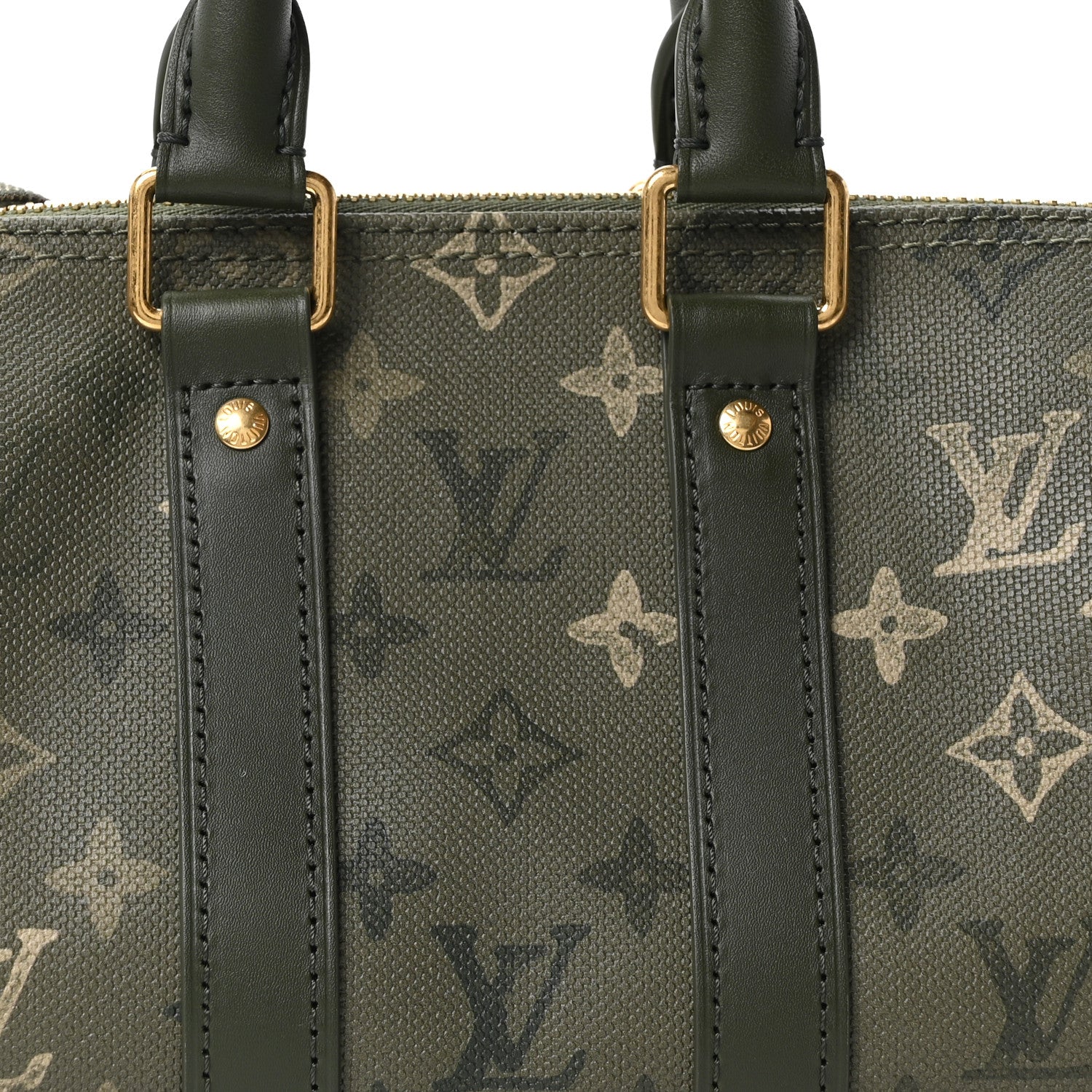 Louis Vuitton Monogram Surplus Keepall Bandouliere 25 Khaki 7 of 9