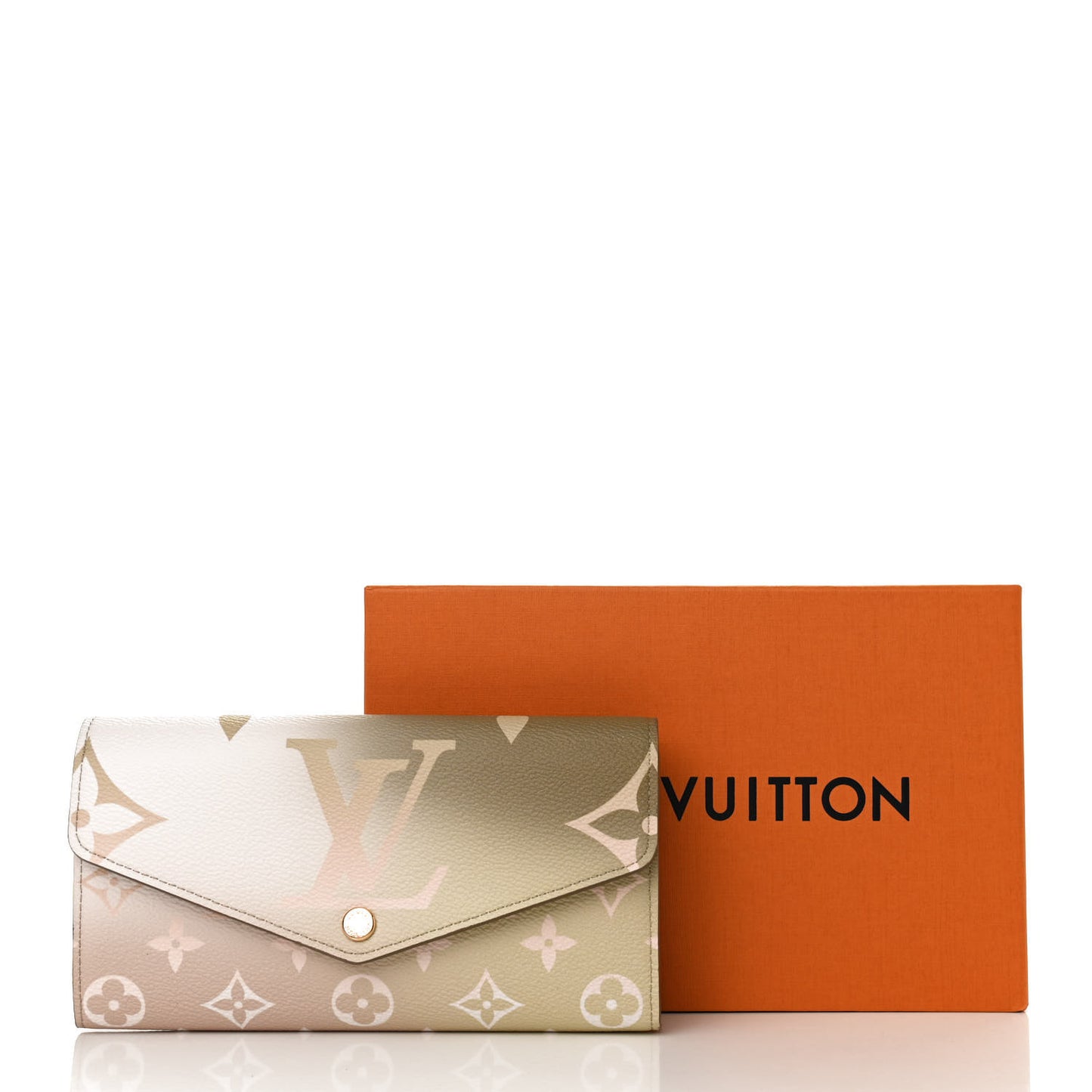 Monogram Giant Spring In The City Sarah Wallet NM Sunset Kaki