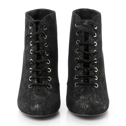 Chanel Metallic Suede Pearl Short Ankle Boots 39 Argent 3 of 10
