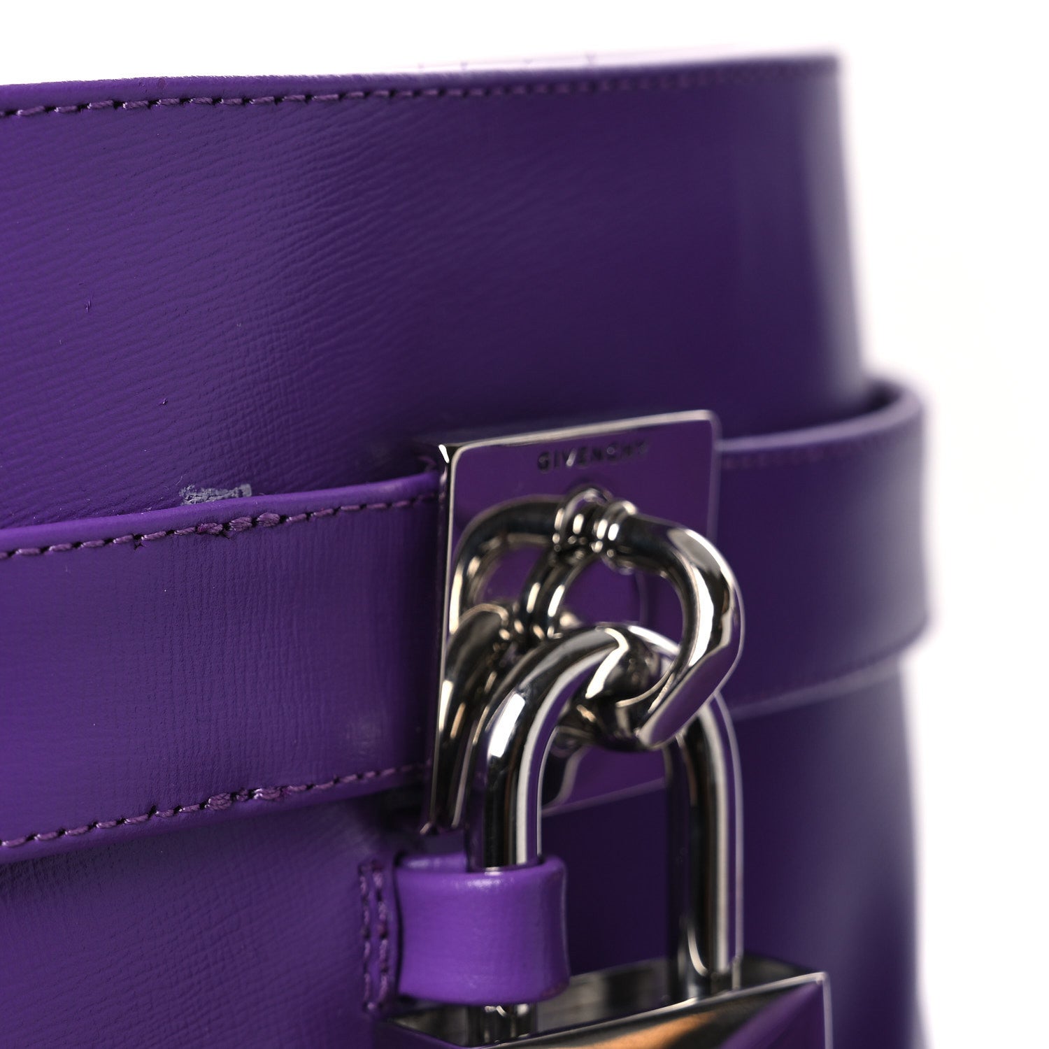 Givenchy Calfskin Shark Lock Ankle Boots 40 Ultraviolet 10 of 12