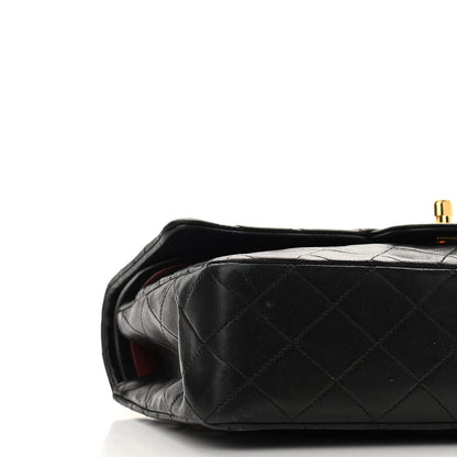 Chanel Lambskin Quilted Medium Double Flap Black 10 of 11