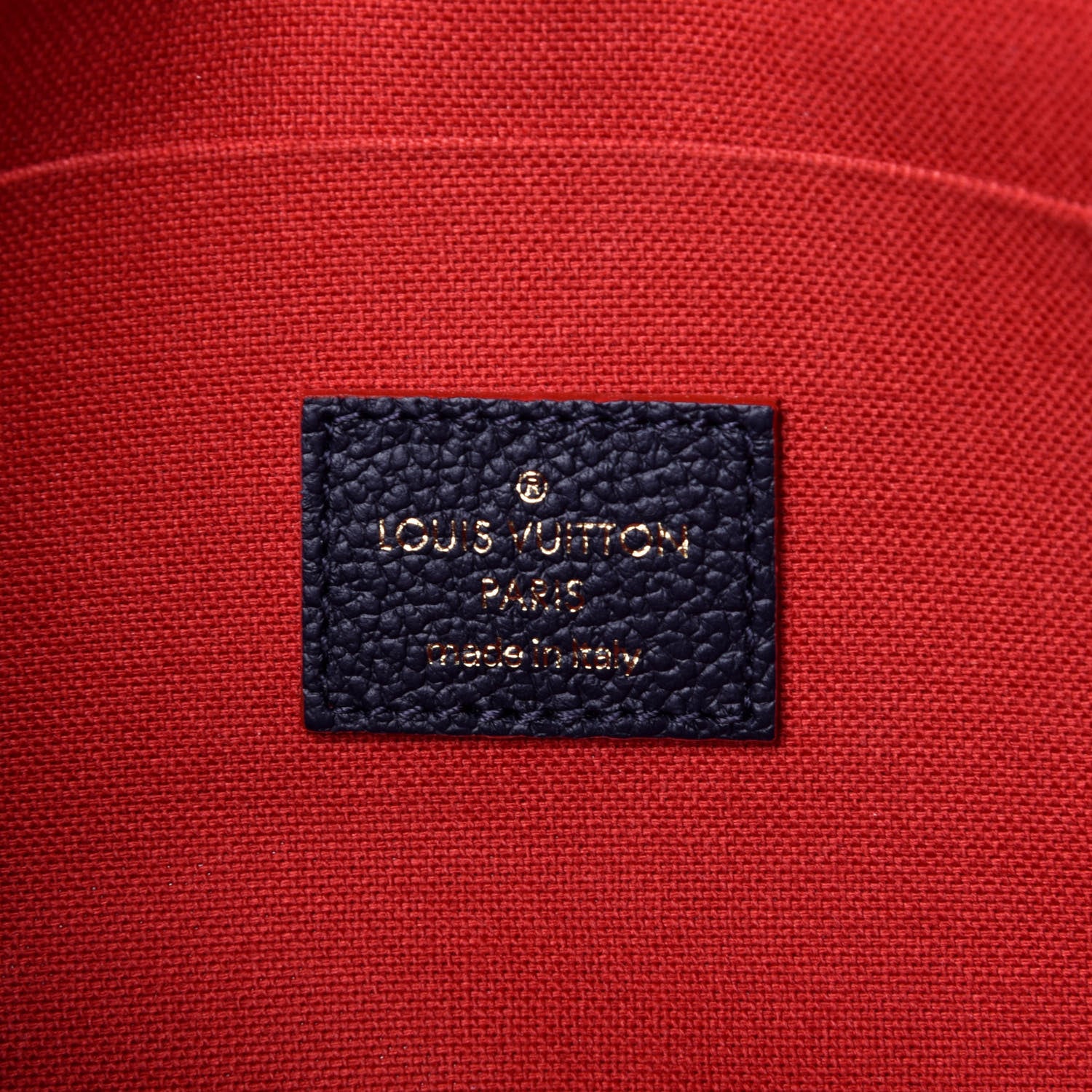 Louis Vuitton Empreinte Pochette Felicie Chain Wallet Marine Rouge 13 of 31