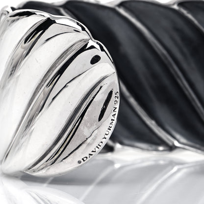 David Yurman Sterling Silver Wide Sculpted Cable Cuff Bracelet 4 of 4