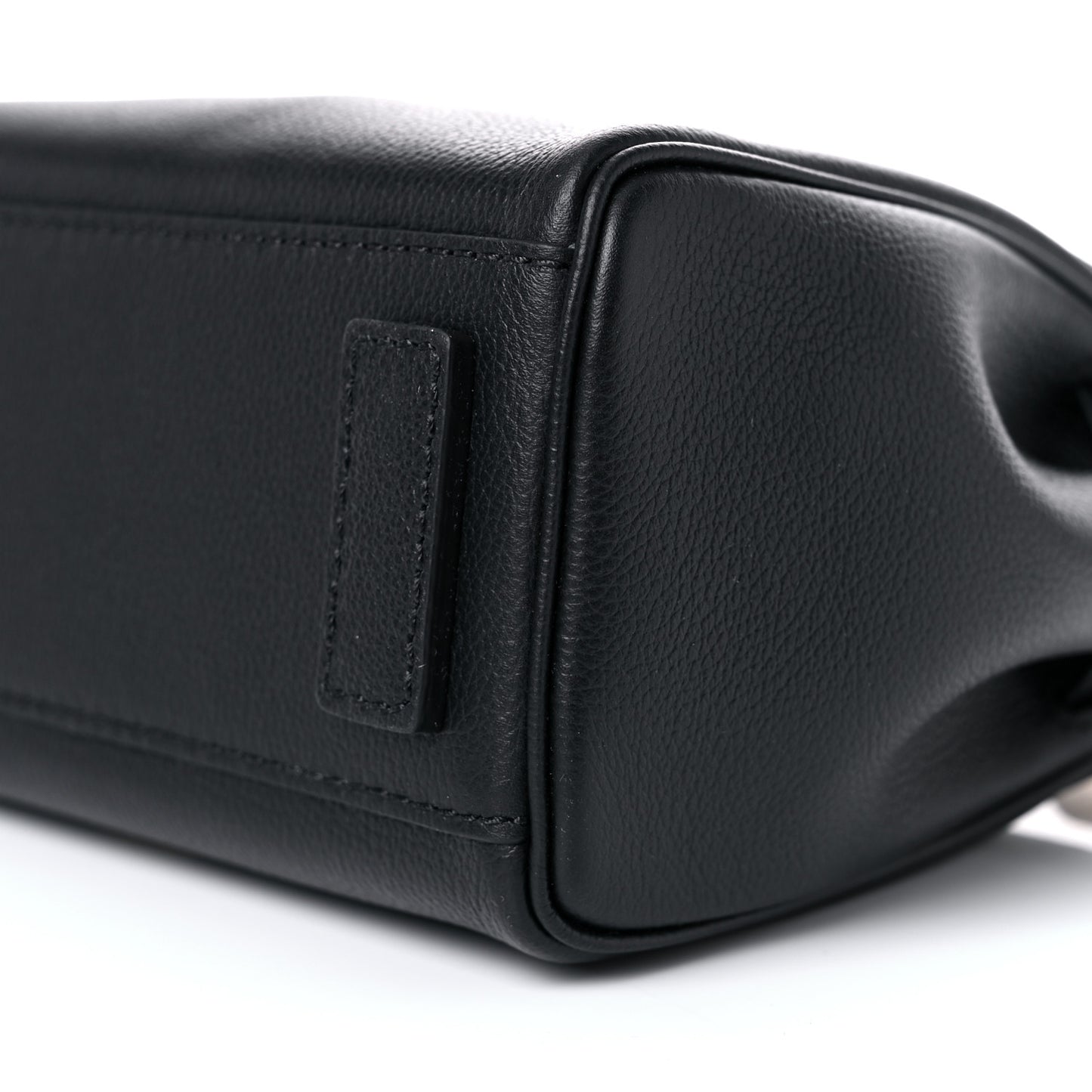 Grained Calfskin Small La Medusa Top Handle Bag Black