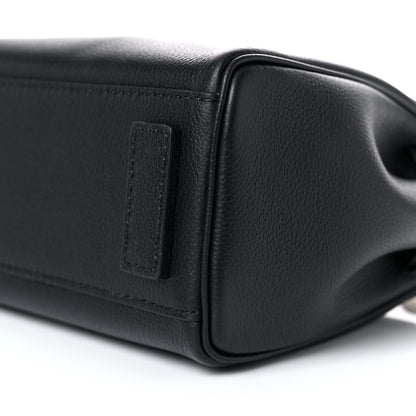 Versace Grained Calfskin Small La Medusa Top Handle Bag Black 6 of 9