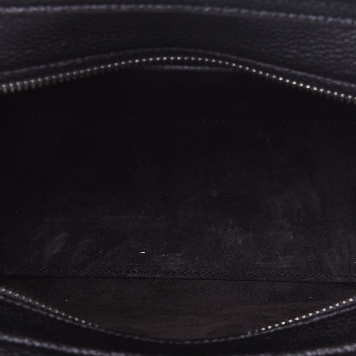 Drummed Calfskin Nano Luggage Black
