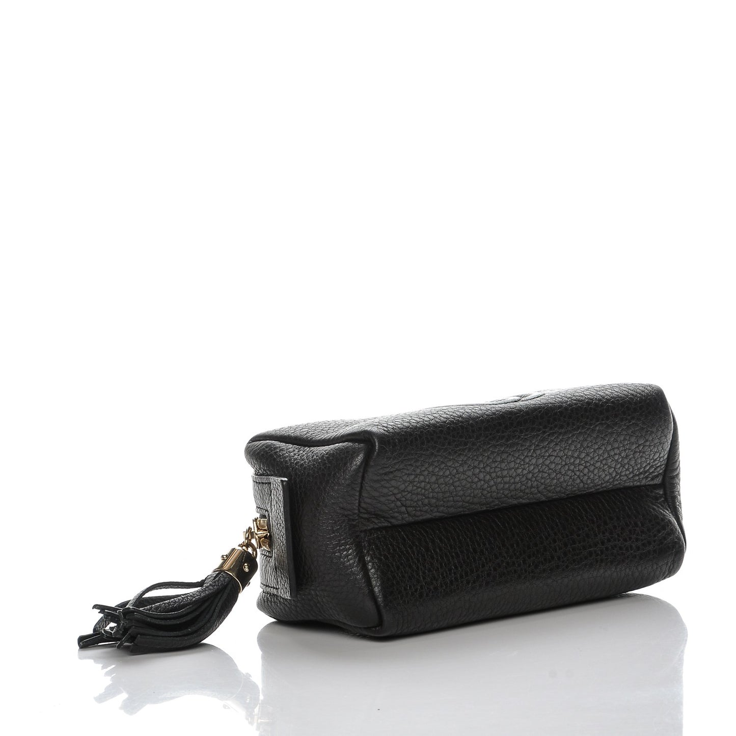 Pebbled Calfskin Soho Small Cosmetic Case Black