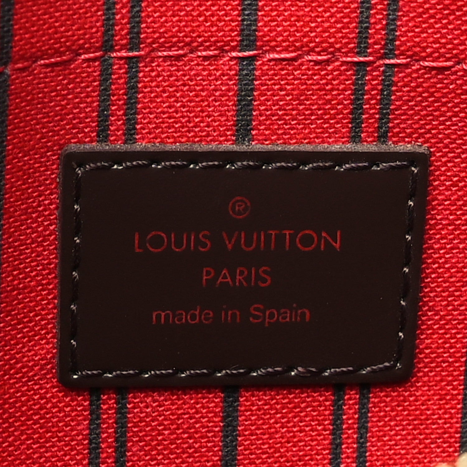 Louis Vuitton Damier Ebene Neverfull MM GM Pochette 5 of 6