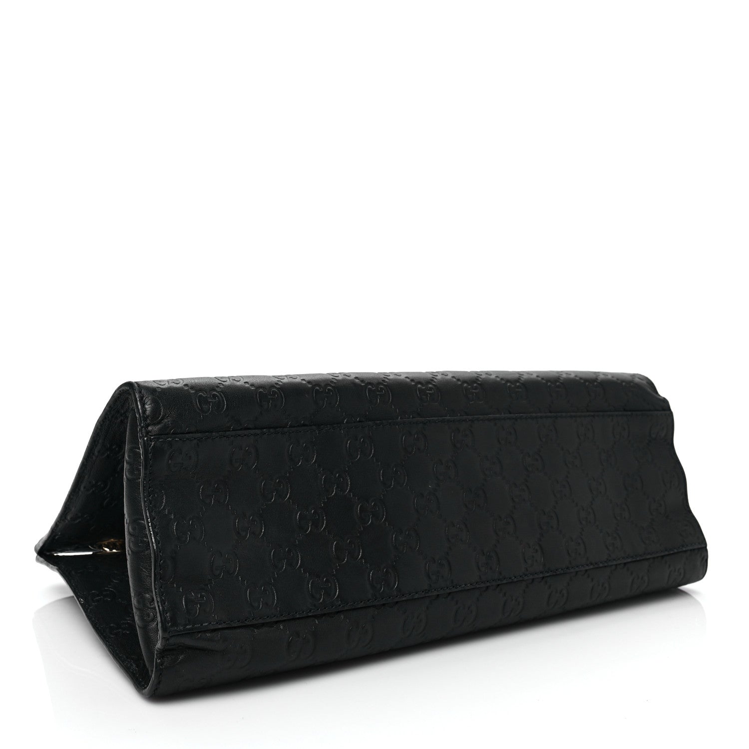Gucci Guccissima Large Emily Chain Shoulder Bag Black 4 of 9