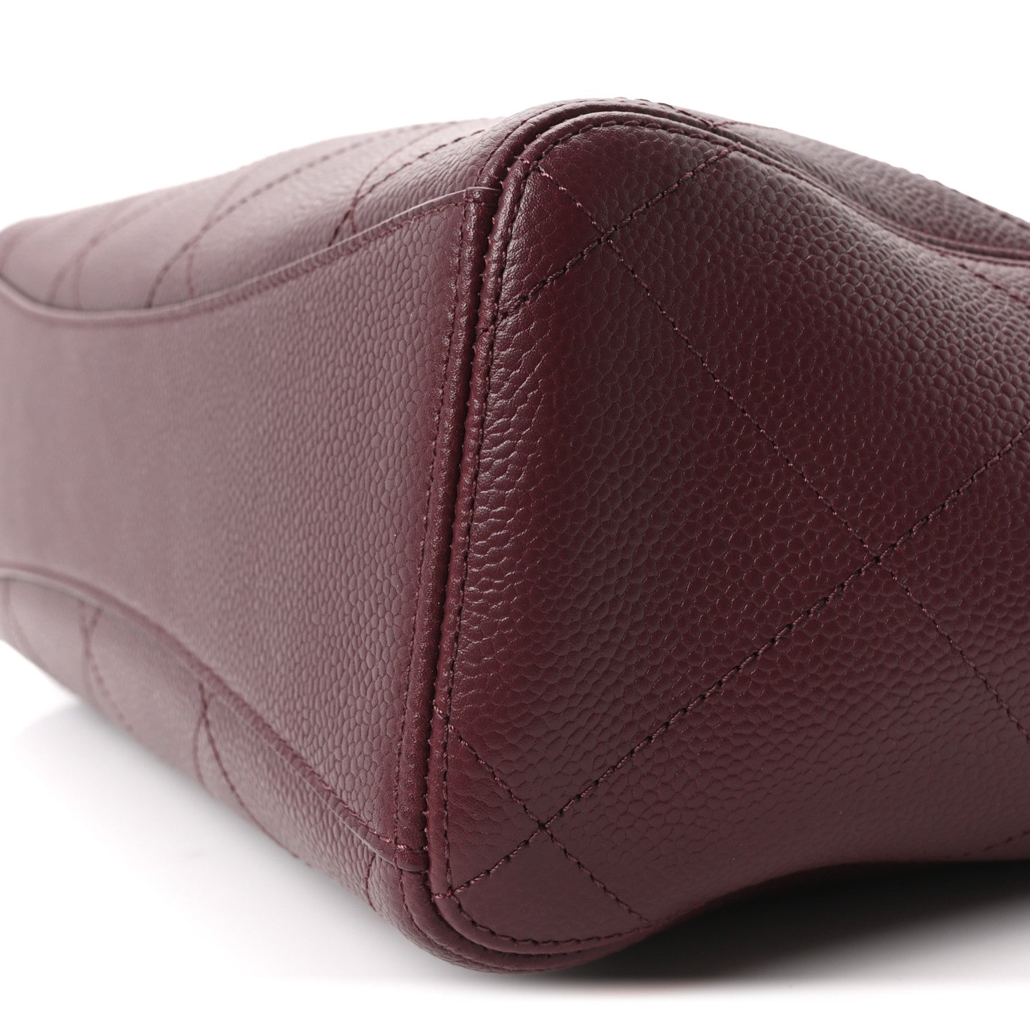 Chanel Grained Calfskin Large Shopping Bag Dark Burgundy 11 of 12