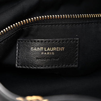 Saint Laurent Lambskin Matelasse Monogram Joe Backpack Black 6 of 9