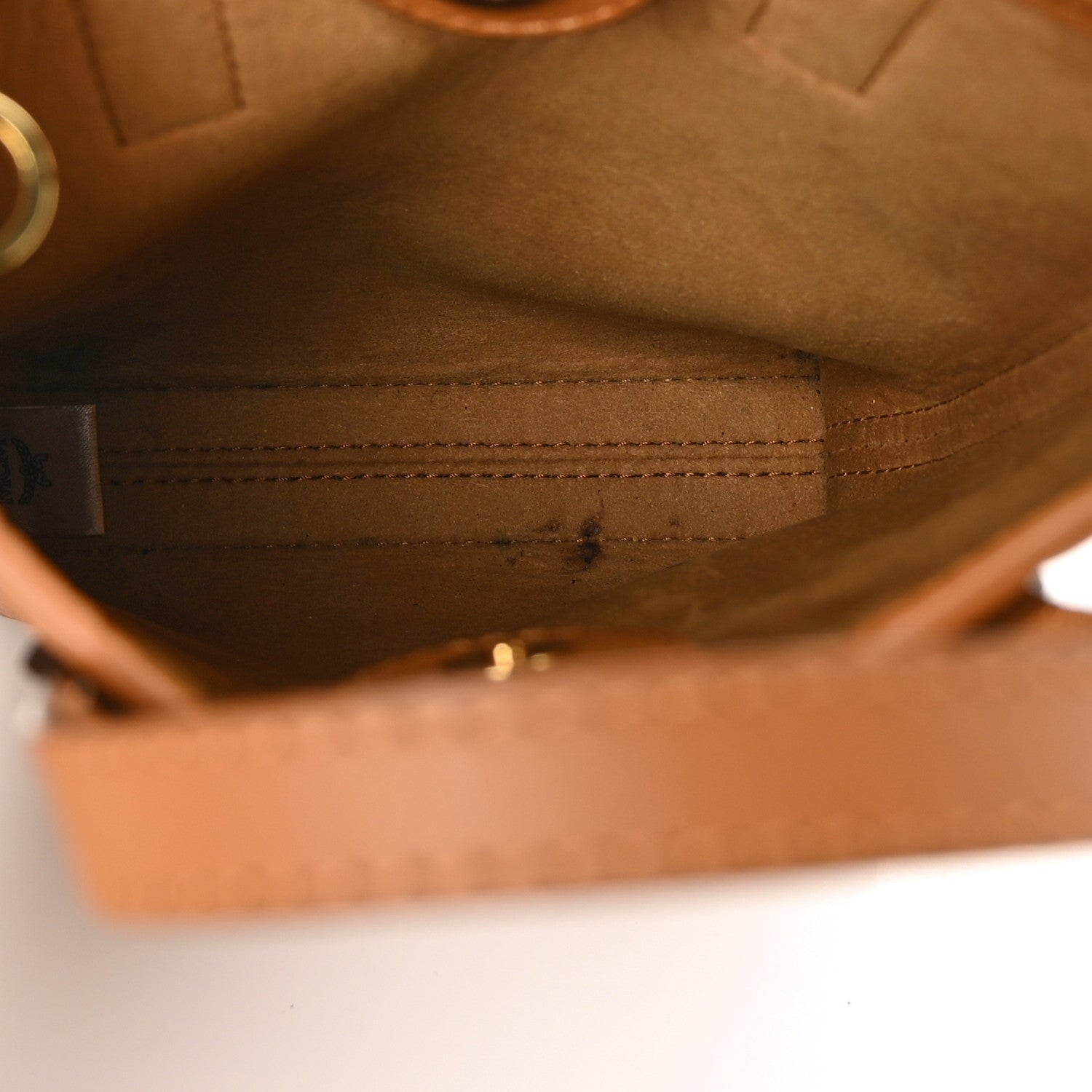 MCM Visetos X-Mini Aren Tote Cognac 5 of 7