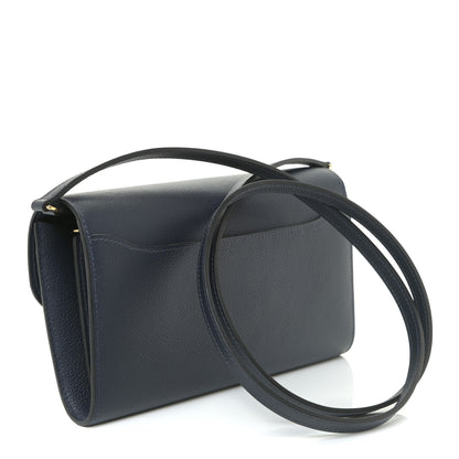 Hermes Evercolor Constance Wallet To Go Bleu Nuit 2 of 9