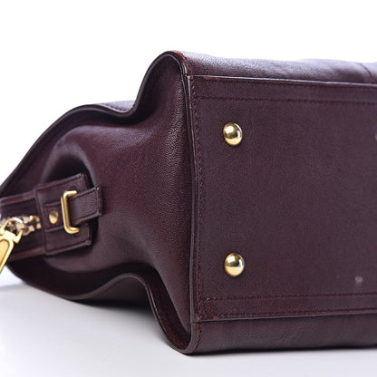 Saint Laurent Sheepskin Small Cabas ChYc Plum 10 of 17