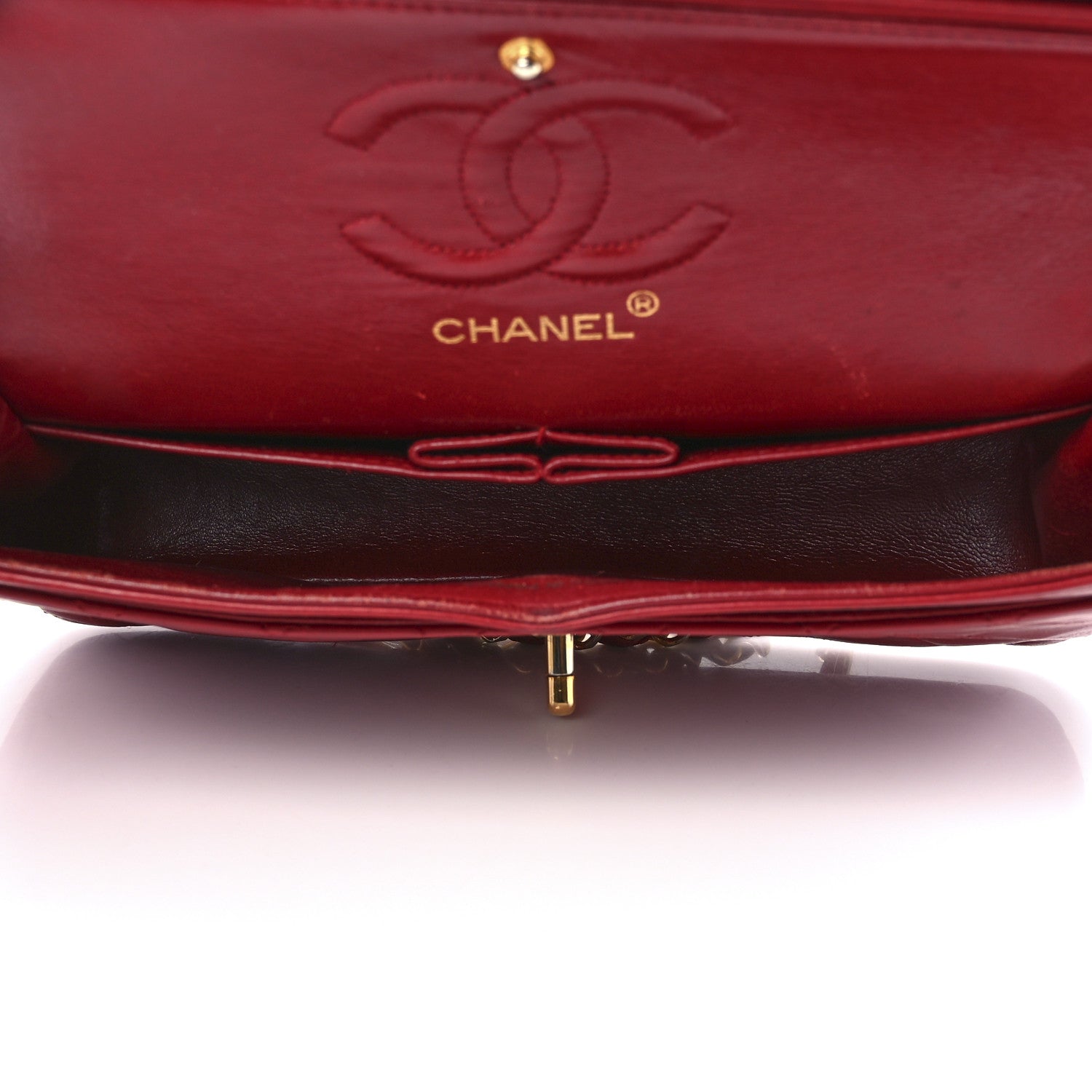 Chanel Lambskin Quilted Small Double Flap Red 5 of 14