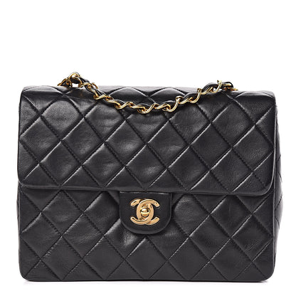 Chanel Lambskin Quilted Mini Square Flap Bag Black 1 of 13