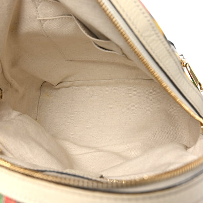 Gucci GG Supreme Monogram Flora Web Small Ophidia Day Backpack White 5 of 11