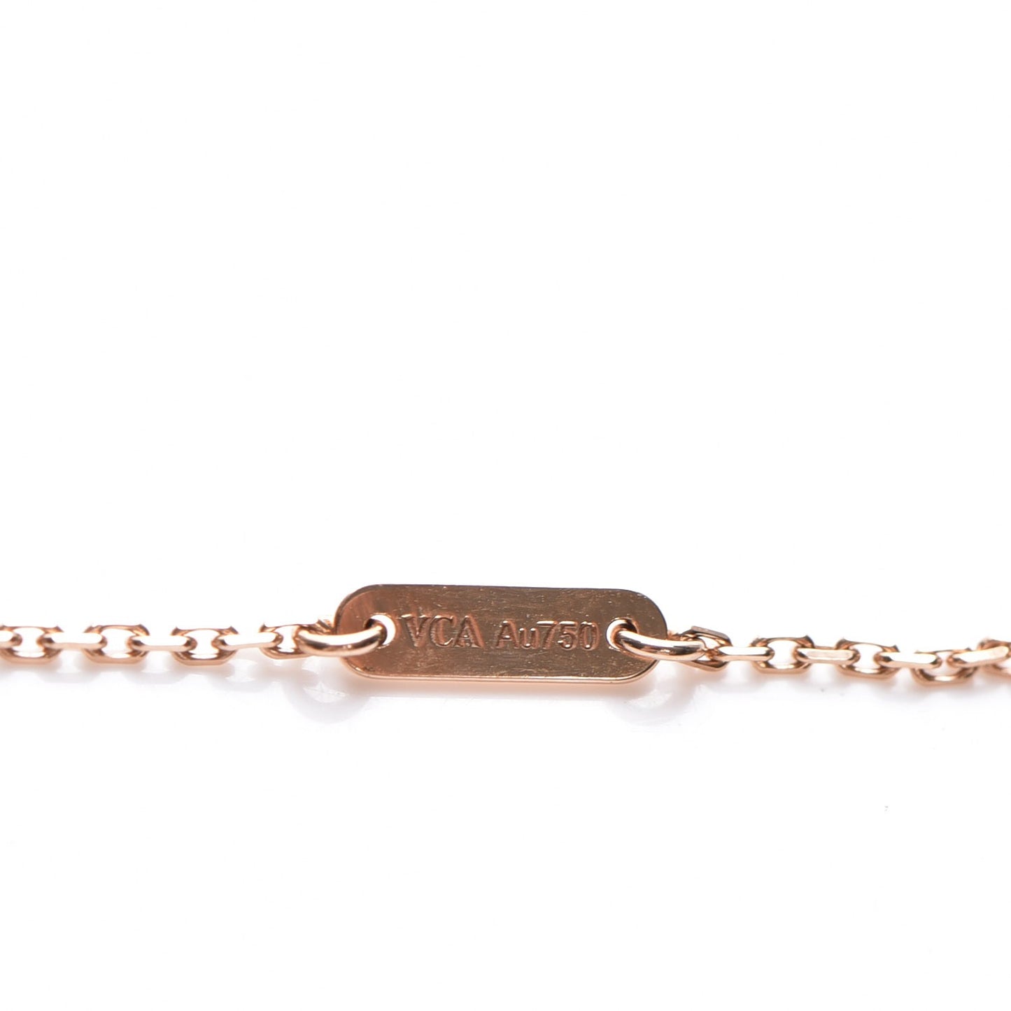 18K Rose Gold Carnelian Sweet Alhambra Heart Pendant Necklace
