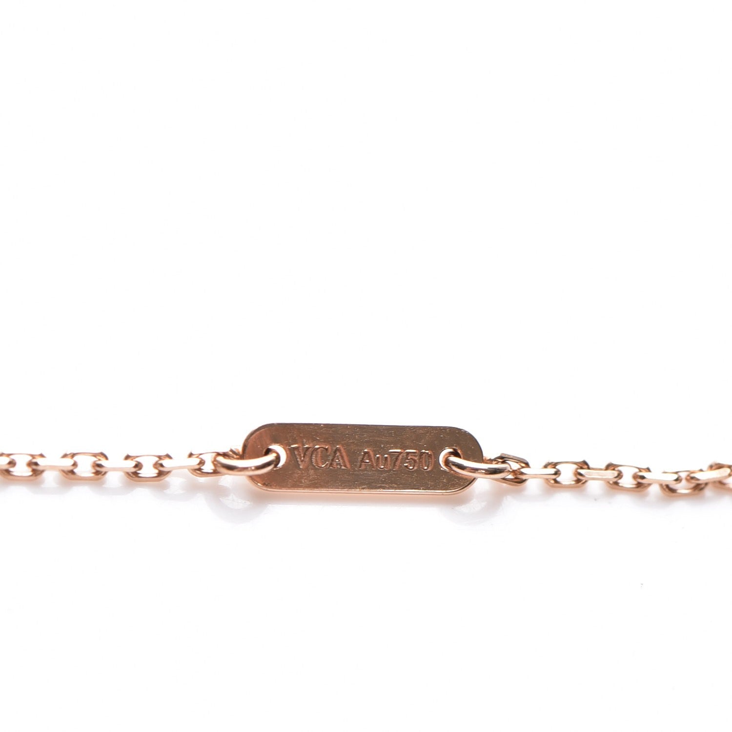 Van Cleef & Arpels 18K Rose Gold Carnelian Sweet Alhambra Heart Pendant Necklace 4 of 7