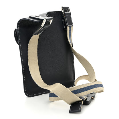 Christian Dior X KAWS Grained Calfskin Saddle Pouch Blue Multicolor 3 of 10