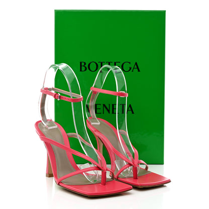 Bottega Veneta Lambskin Stretch Multi Strap 90mm Sandals 37 Hollyhock 8 of 8