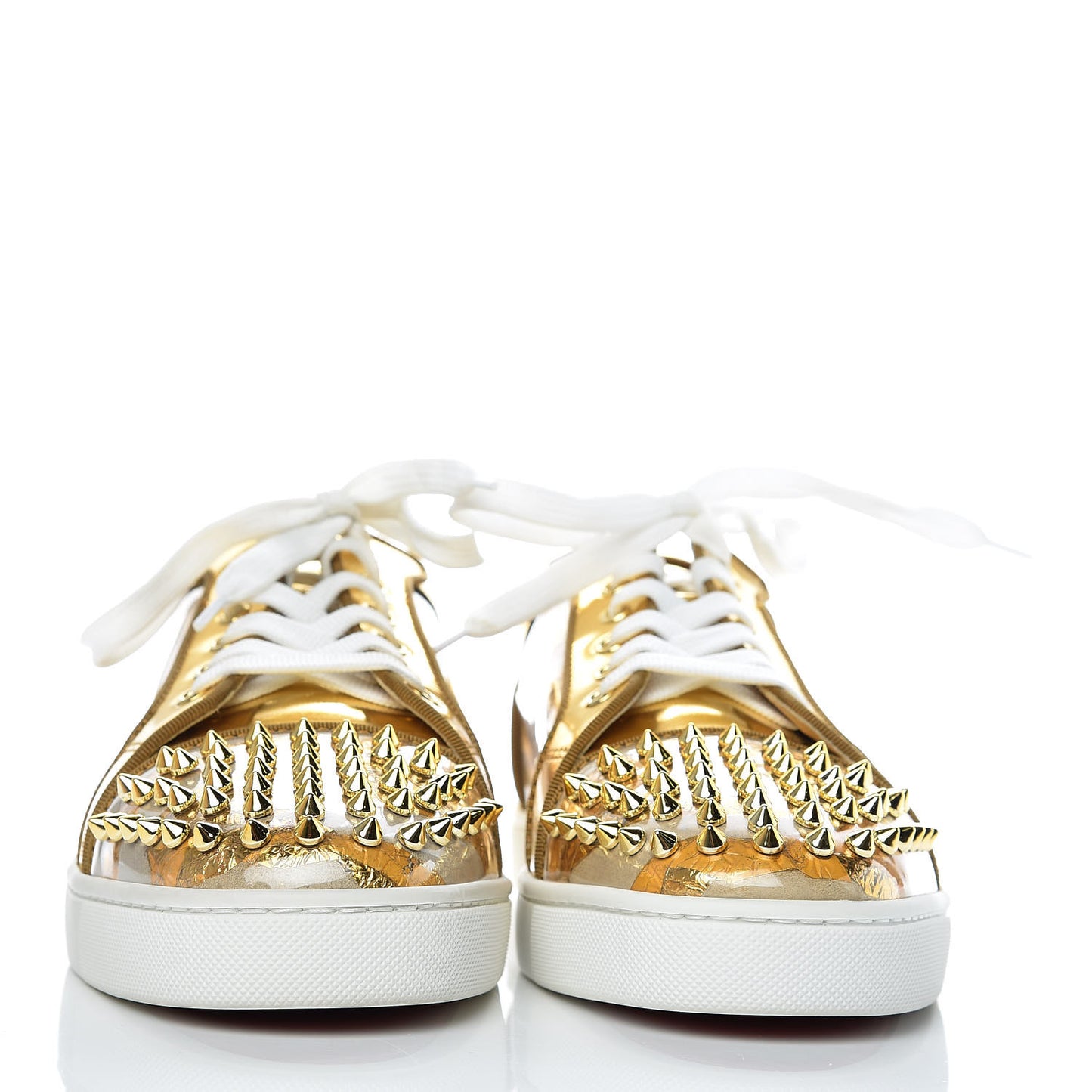Ruban Calfskin Seavaste Flat Sneakers 42.5 Gold