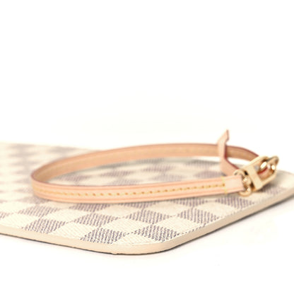 Louis Vuitton Damier Azur Neverfull MM GM Pochette Rose Ballerine 8 of 8