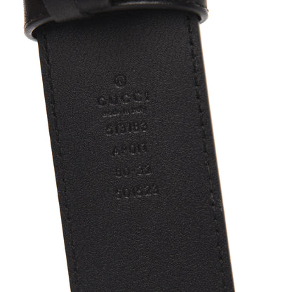 Gucci Calfskin Crystal Double G 40mm Belt 80 32 Black Multicolor 3 of 6