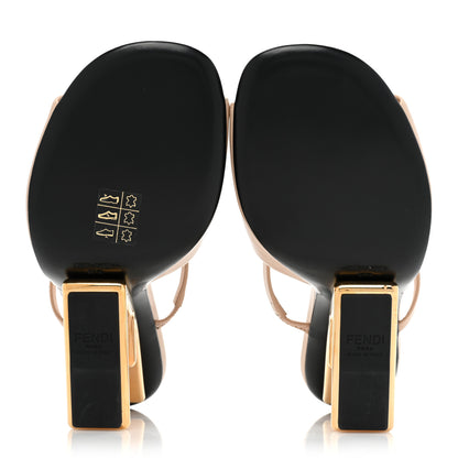 Fendi Calfskin Fendi First 95mm Slide Sandals 39.5 Poudre 5 of 8