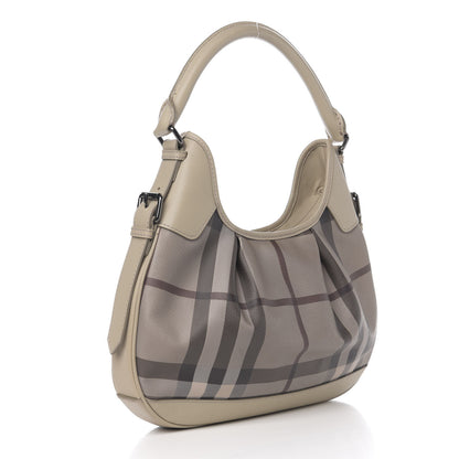 Burberry Smoked Check Brooklyn Hobo Trench 2 of 10